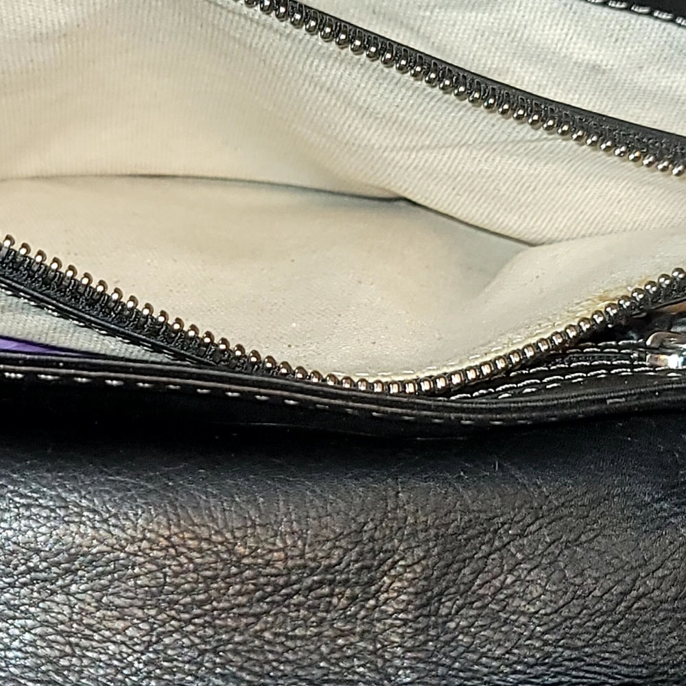 Michael Kors vintage Black leather shoulder satchel - Picture 11 of 12